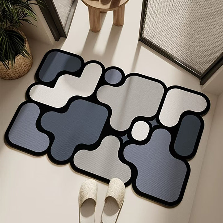 Modern Abstract Floor Mat Kalsten