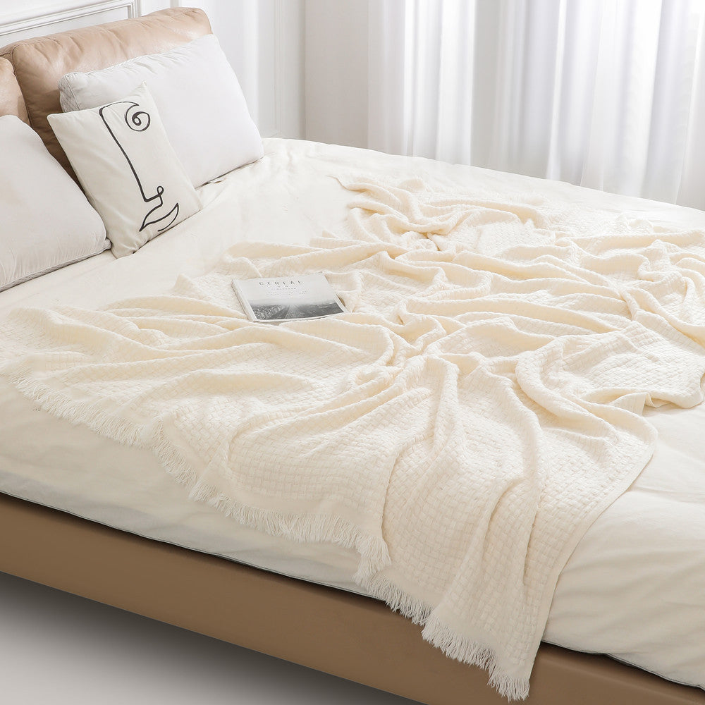Textured Luxury Throw Blanket Kalsten