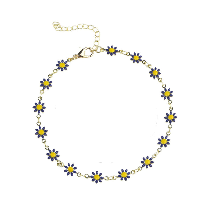 Colorful Floral Chain Bracelet Kalsten