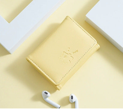 Cute Leather Tri-Fold Wallet Kalsten