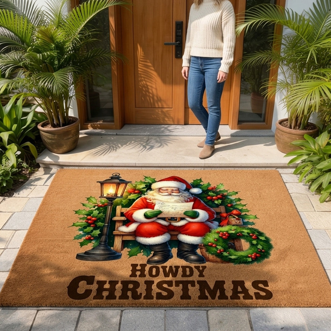 Christmas-Themed Welcome Mat Kalsten