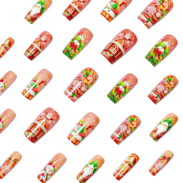 Festive 3D Holiday-Themed Nail Art Kalsten