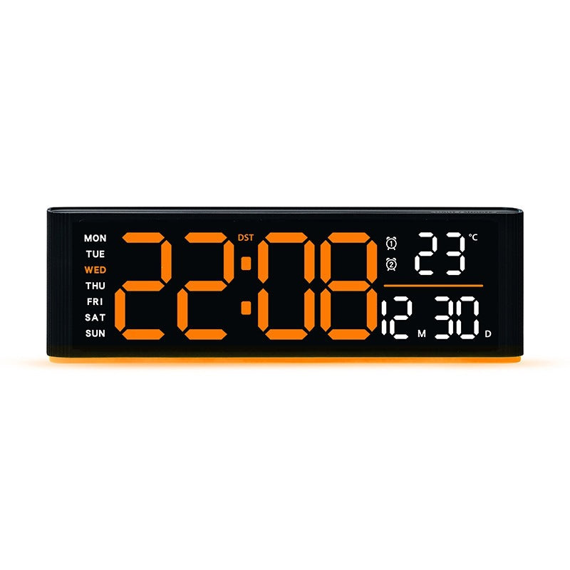 Digital LED alarm clock with temperature and day of week display Kalsten