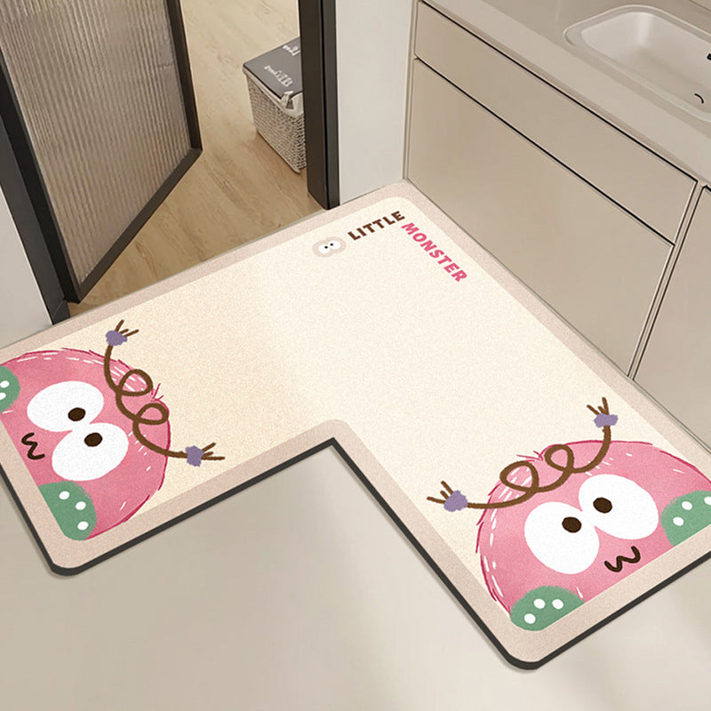 Cute Rabbit Print Bath Mat Kalsten
