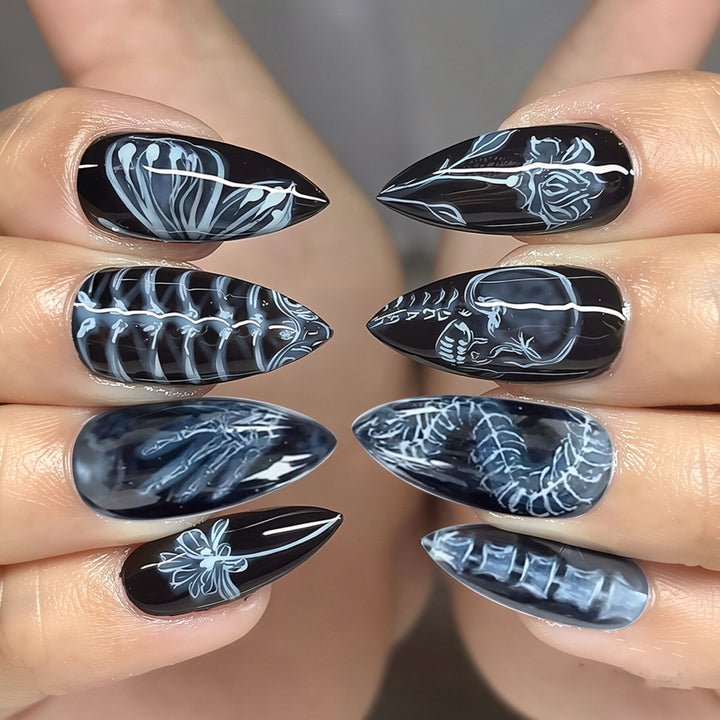 Artistic Stiletto Press-On Nail Art Set Kalsten