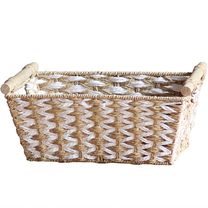 Handcrafted laundry basket made of natural material Kalsten