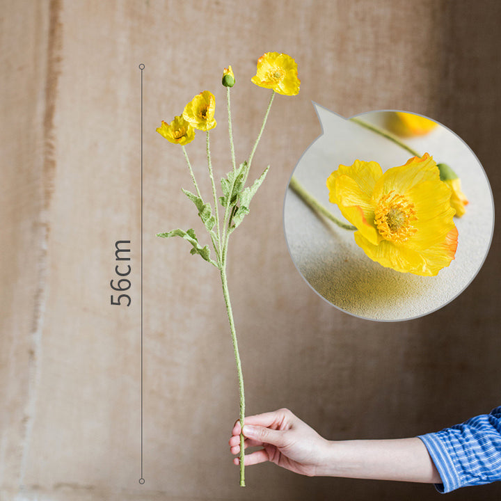 Lifelike White Floral Stem