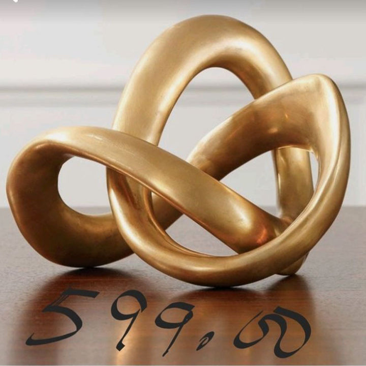 Abstract Decorative Knot Sculpture