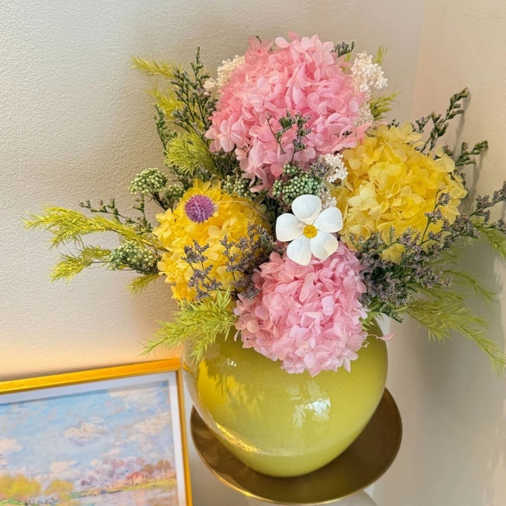 Artificial Hydrangea Floral Arrangement