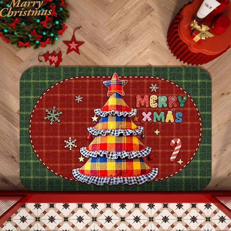 Christmas-Themed Decorative Floor Mat