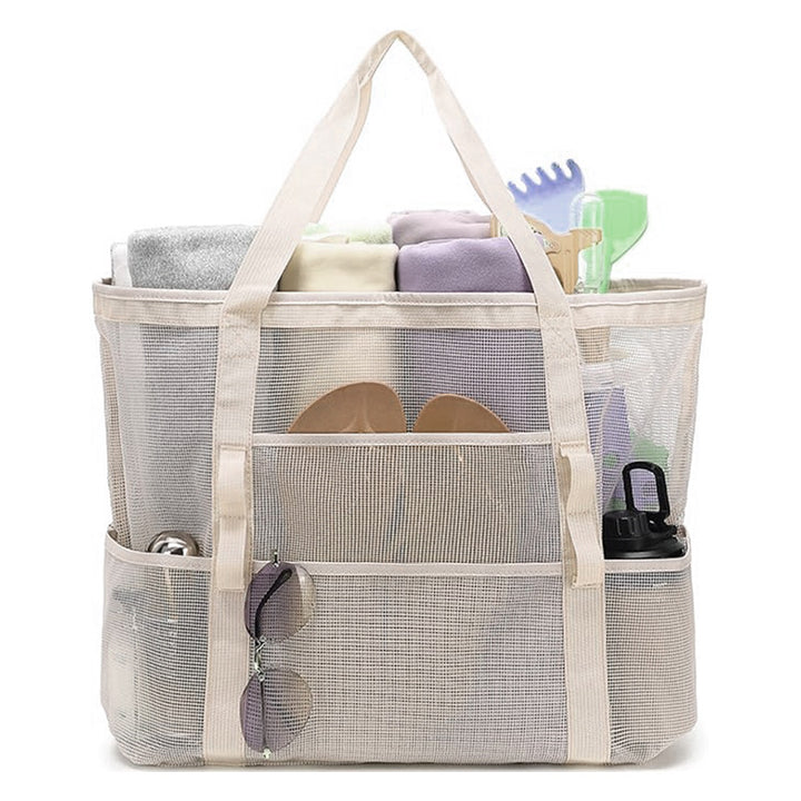 Practical Beach Tote Bag Made of Breathable Mesh Material Kalsten