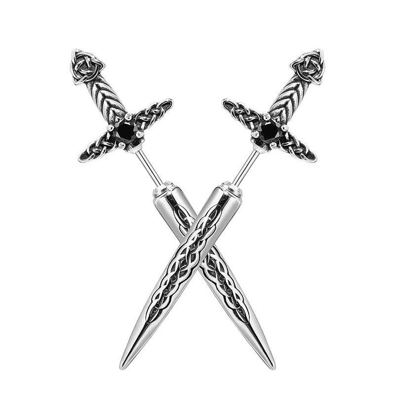 Gothic Sword-Shaped Earrings Kalsten