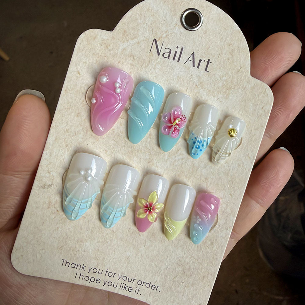 Artistic Press-On Nail Set Kalsten 1787294358
