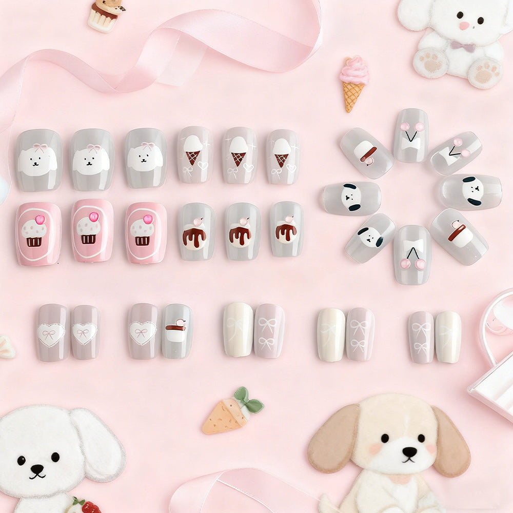 Cute Themed Press-On Nail Set Kalsten