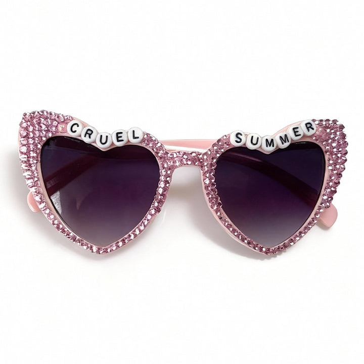 Heart-Frame Rhinestone Sunglasses Kalsten