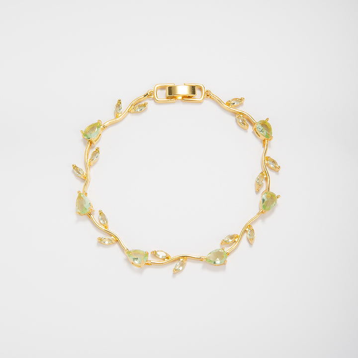 Elegant Floral Design Statement Bracelet Kalsten