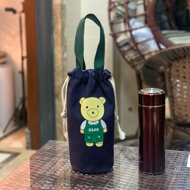 Kids' Cute Bear-Themed Water Bottle Sleeve Kalsten