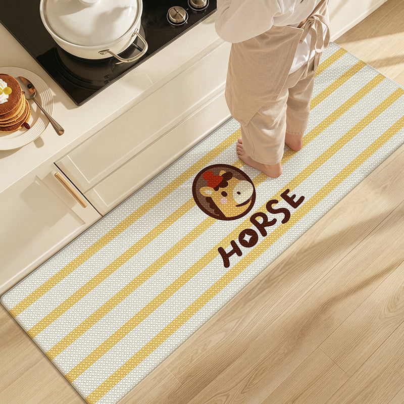 Playful Animal Themed Kitchen Comfort Mat