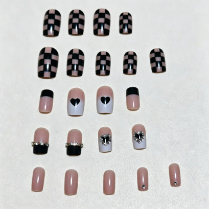 Artistic Heart-Inspired Press-On Nails Kalsten