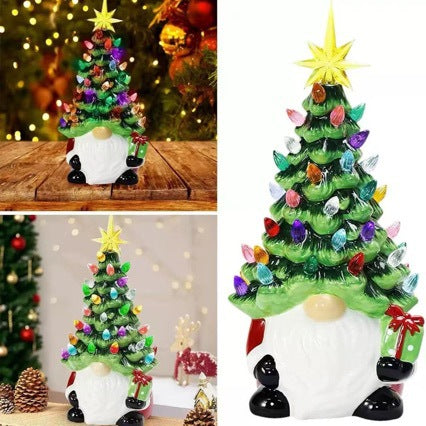 Santa Claus decoration figure with Christmas tree Kalsten