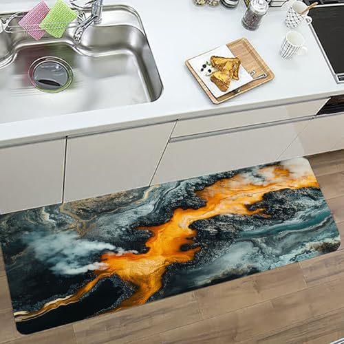 Abstract Pattern Kitchen Runner Mat