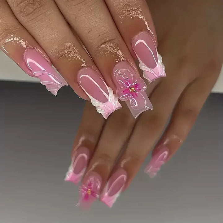 Floral Art Press-On Nail Set Kalsten
