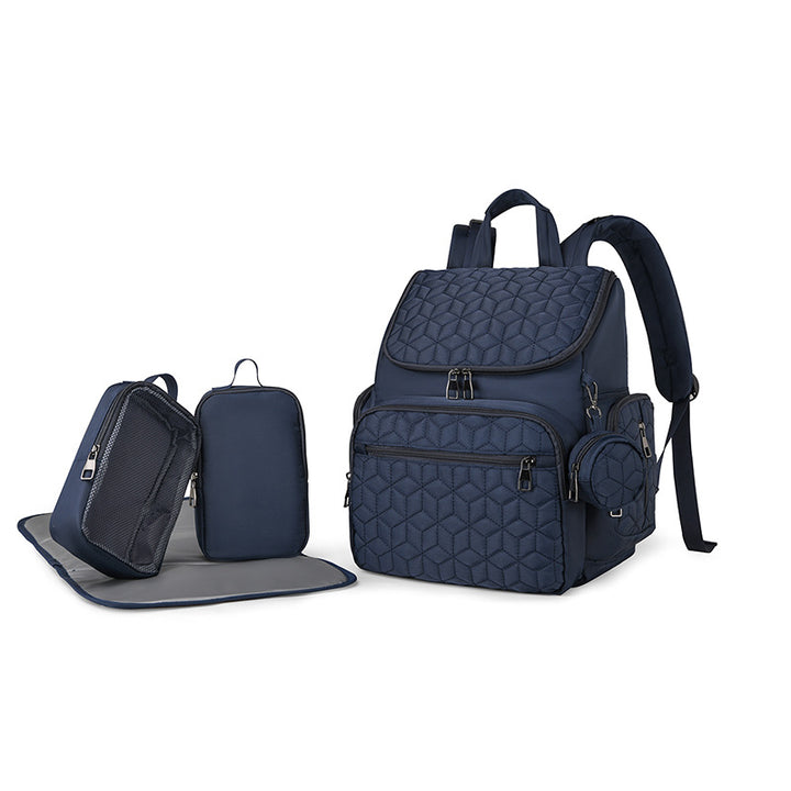 Quilted Multi-Compartment Travel Backpack Kalsten