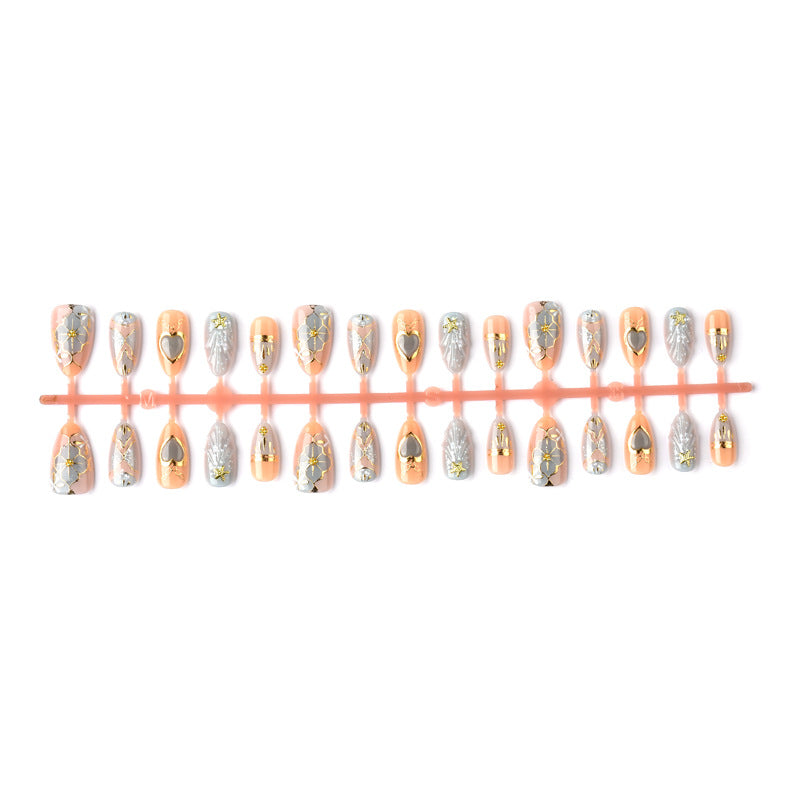 Artistic Heart-Inspired Press-On Nail Art Kalsten
