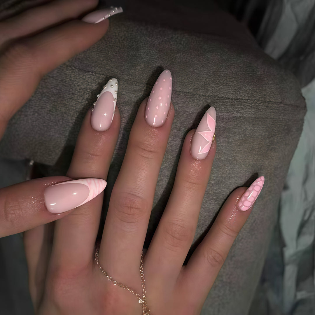 Floral Accent Nail Art Extensions Kalsten