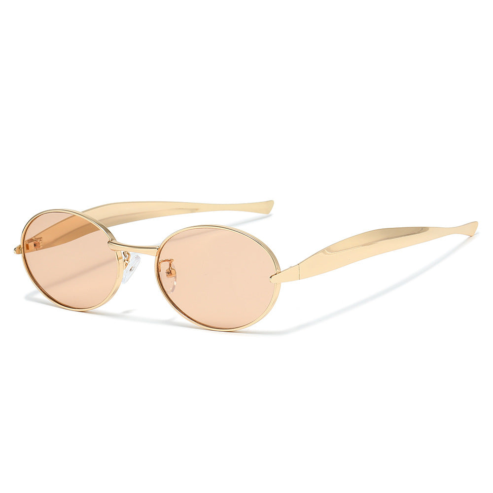 Futuristic Oval Frame Sunglasses Kalsten