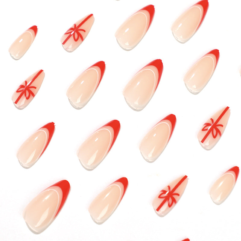 Elegant Nail Extensions with Christmas Design Kalsten
