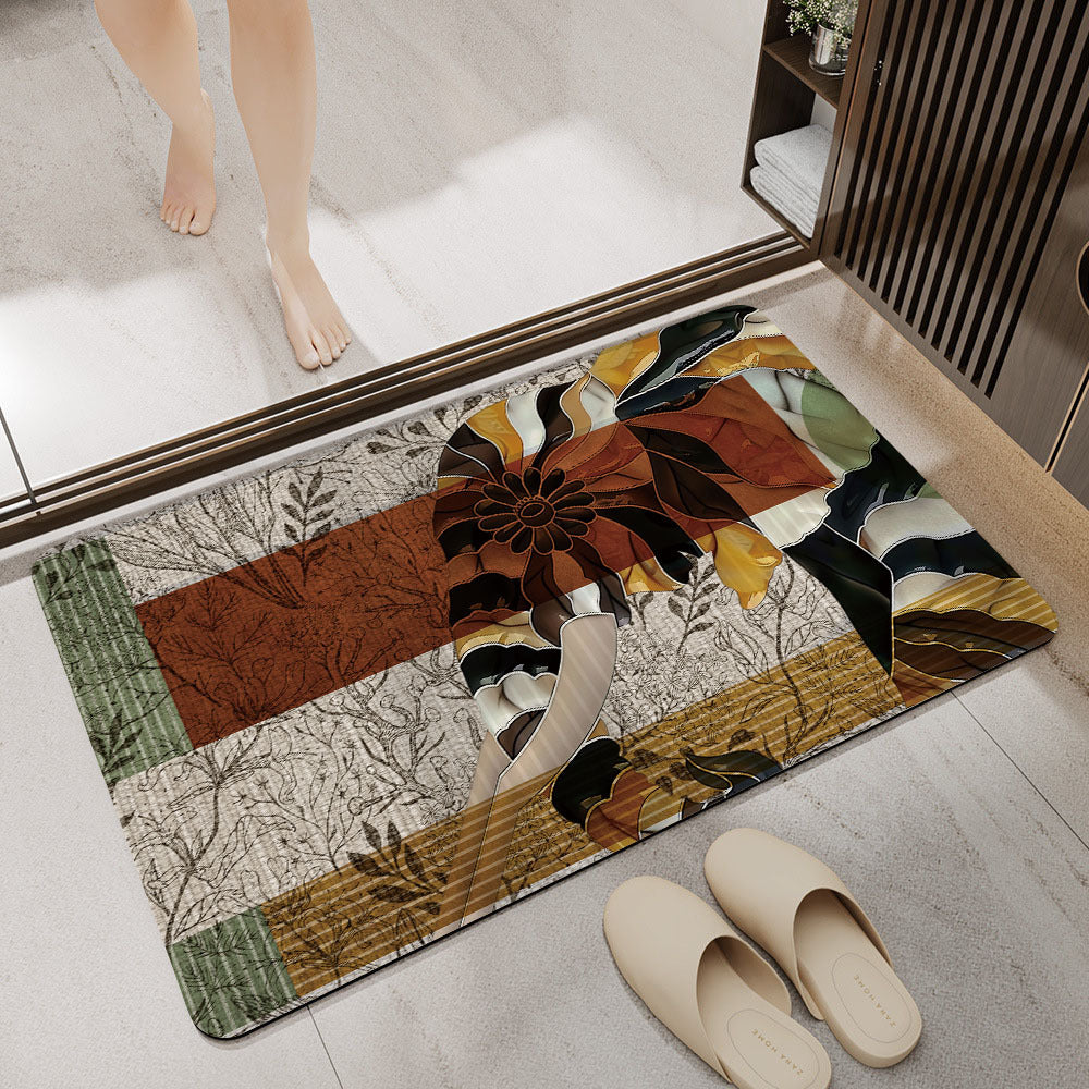 Artistic Horse-Themed Bath Mat Kalsten 1788245763