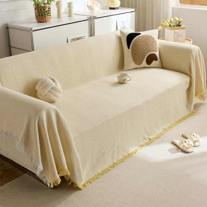 Stylish Herringbone Throw Blanket