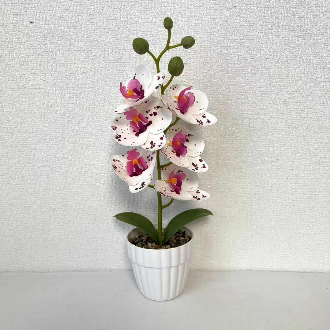 Lifelike Artificial Orchid Arrangement for Home Decor
