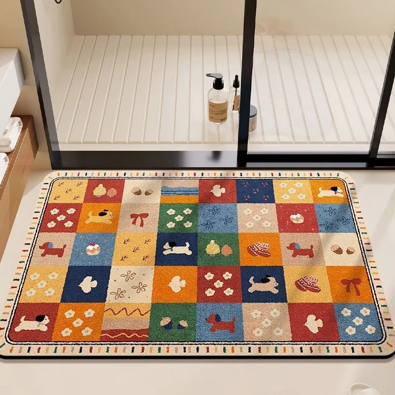 Cute Bear-Themed Bath Mat Kalsten