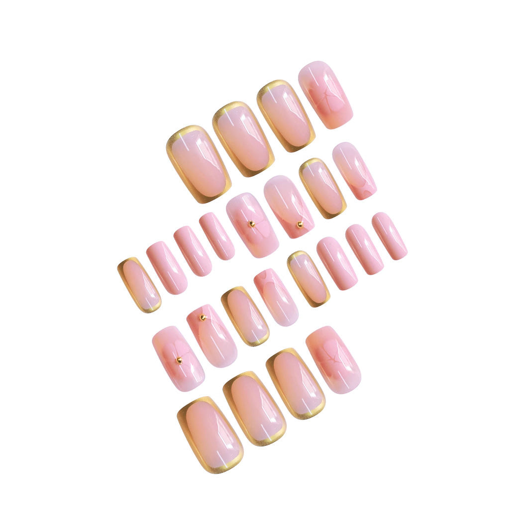 Elegant French Tip Press-On Nails Kalsten