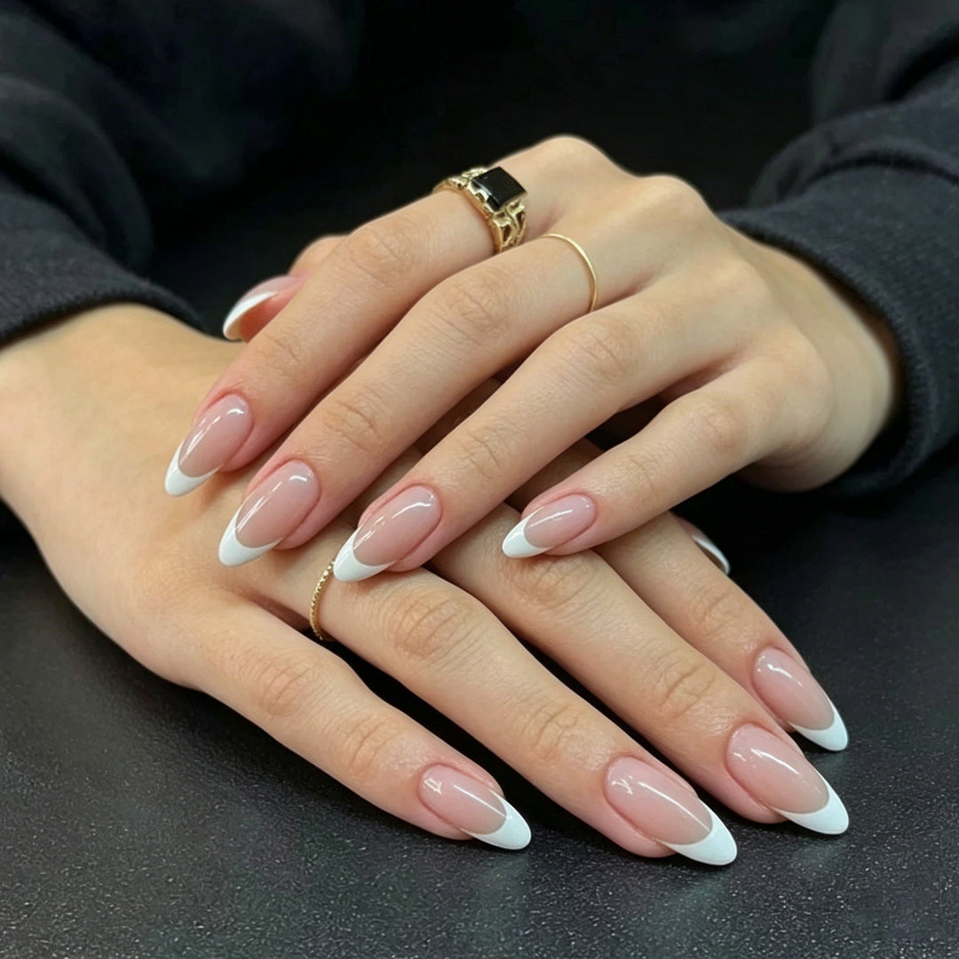 Elegant French Tip Acrylic Nail Enhancements Kalsten 1789915431