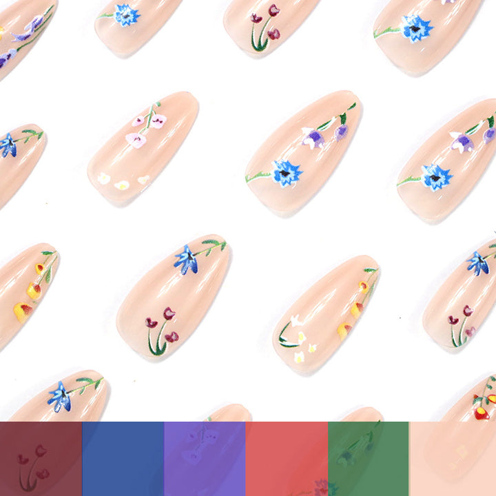 Floral Artistic Nail Enhancements Kalsten