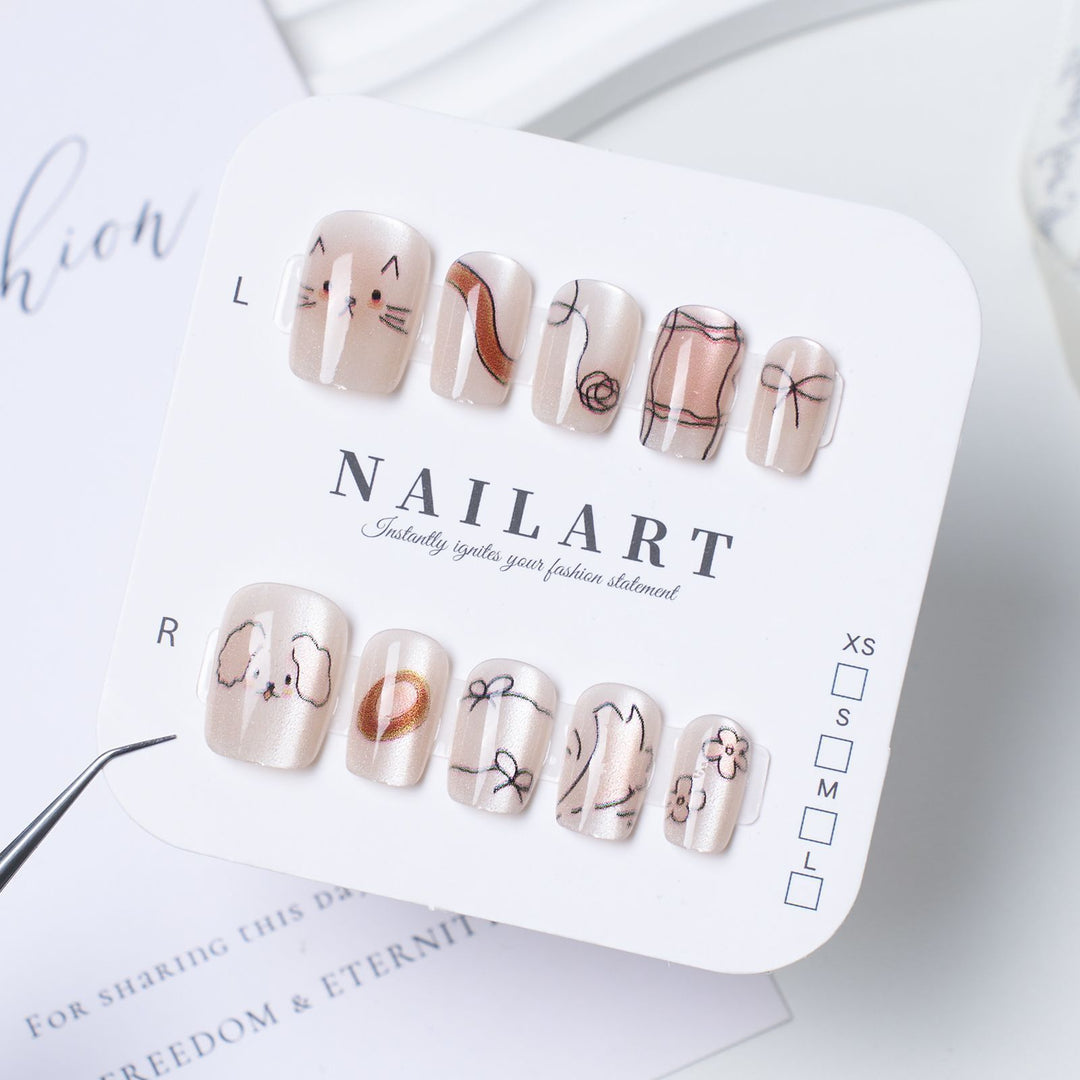 Decorative Enamel Nail Art Extensions