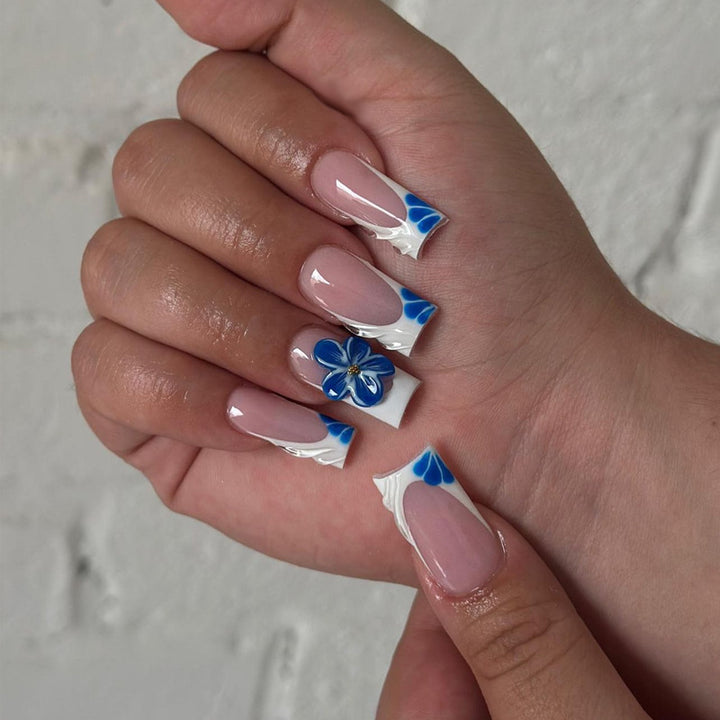 Decorative Floral Press-On Nails Set Kalsten