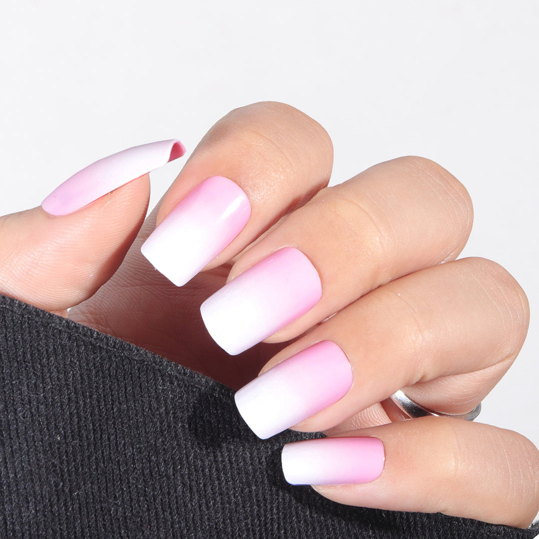 Ombre Square Press-On Nails Kalsten