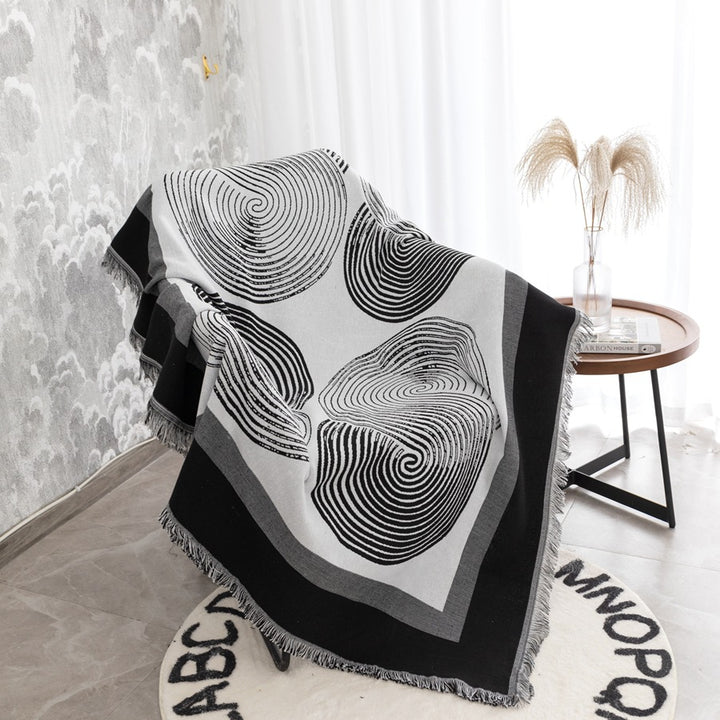 Artistic Abstract Pattern Throw Blanket