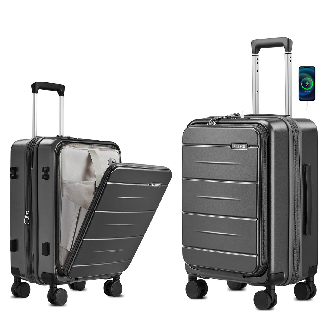 Unisex Multi-Functional Hard Shell Trolley Suitcase Kalsten