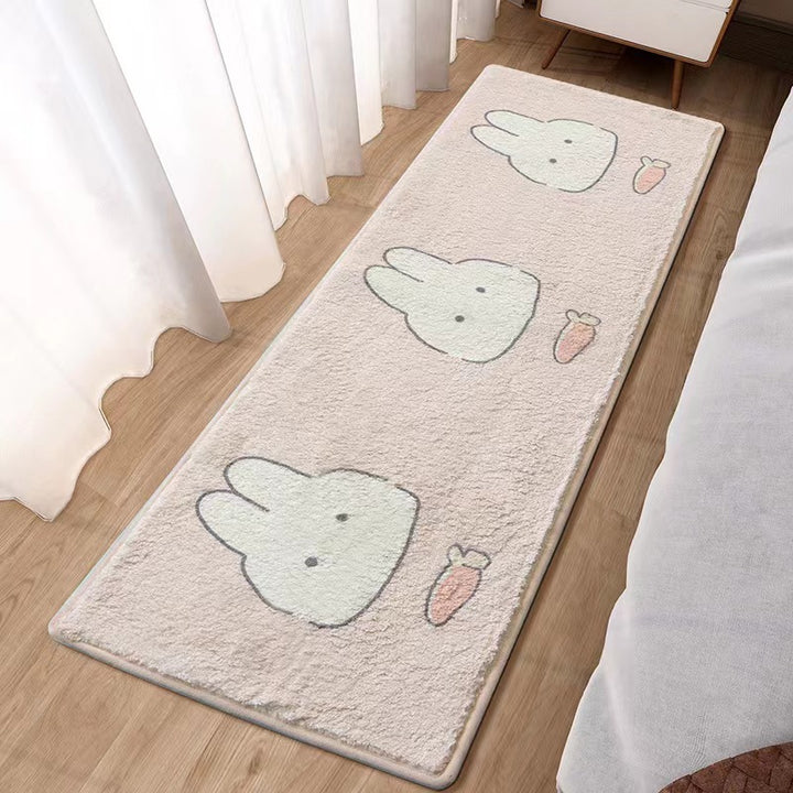 Plush Cartoon Bear-Themed Area Rug