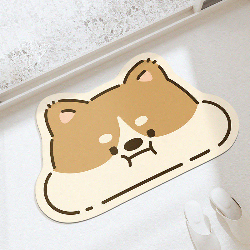 Adorable Animal-Themed Bath Mat Kalsten