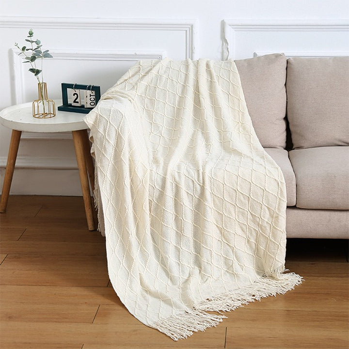 Elegant Textured Knit Scarf Kalsten