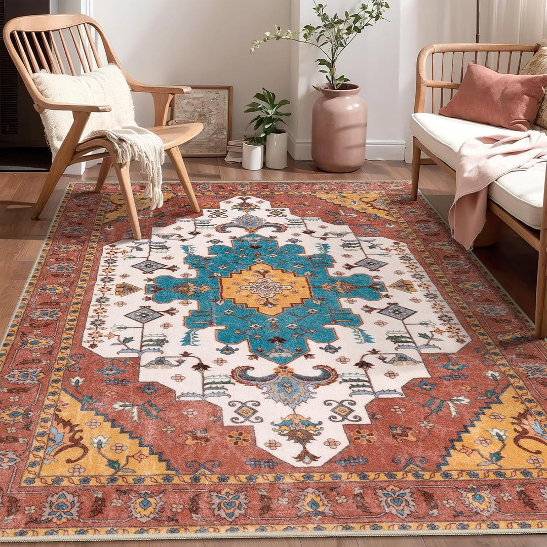 Elegant Vintage-Inspired Area Rug