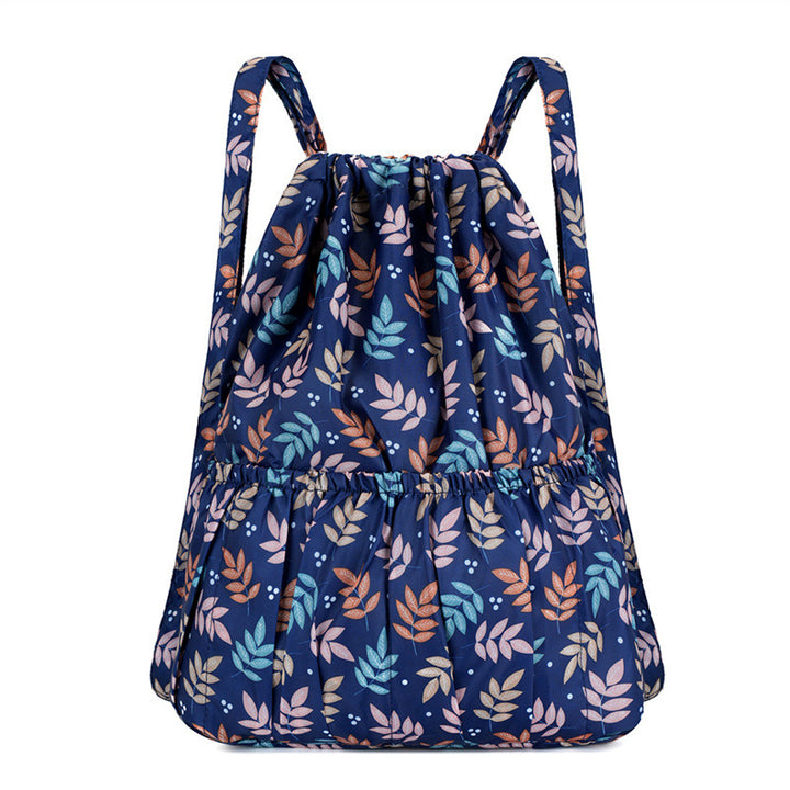Floral Print Drawstring Backpack Kalsten