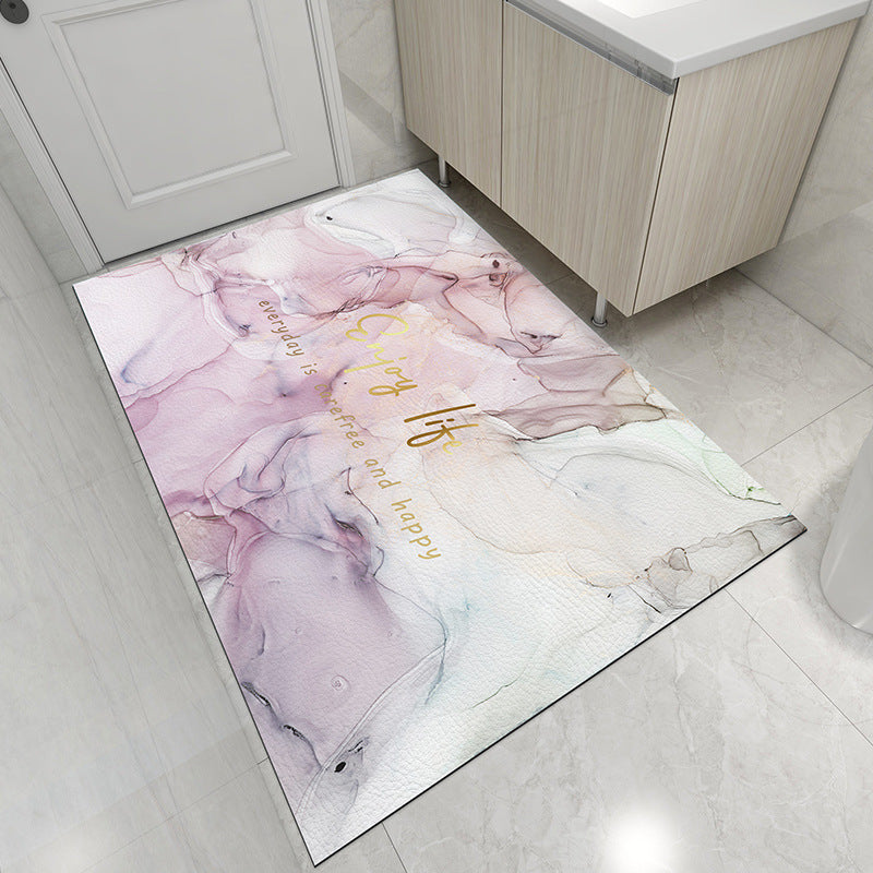 Abstract Design Bath Mat for Bathroom