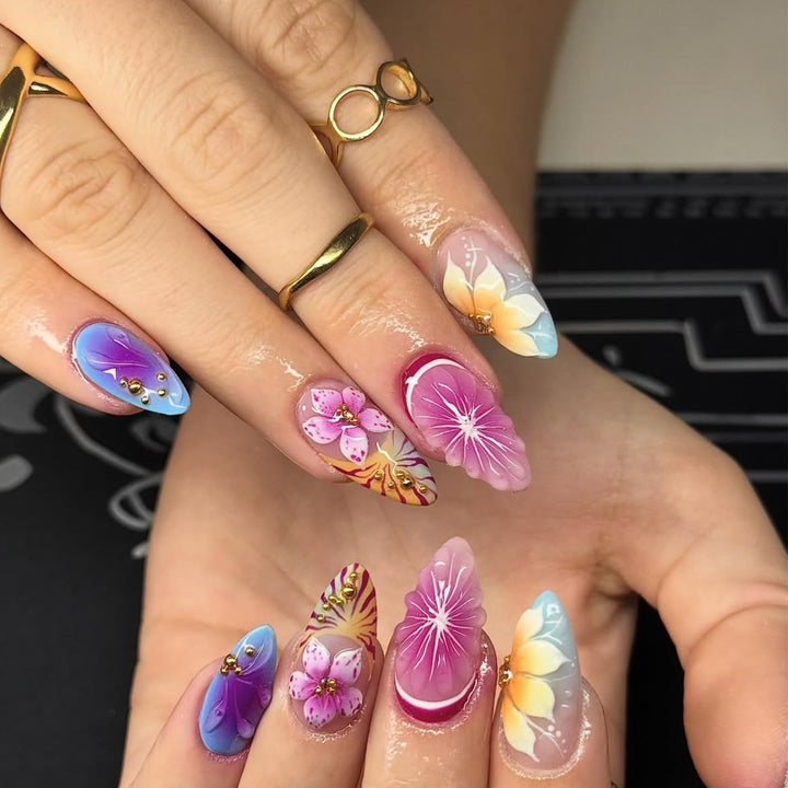 Floral Elegance Nail Art Set Kalsten